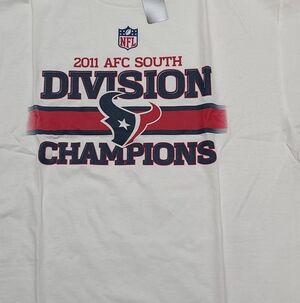 New NFL Houston Texans 2011 AFC South Division Champions Tee